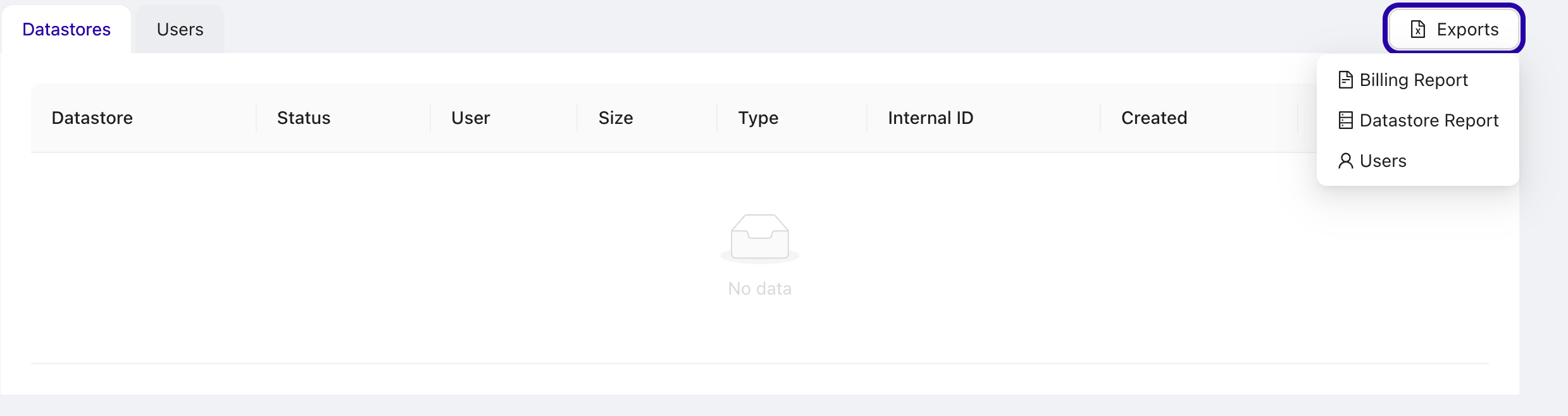 Billing Report Admin UI