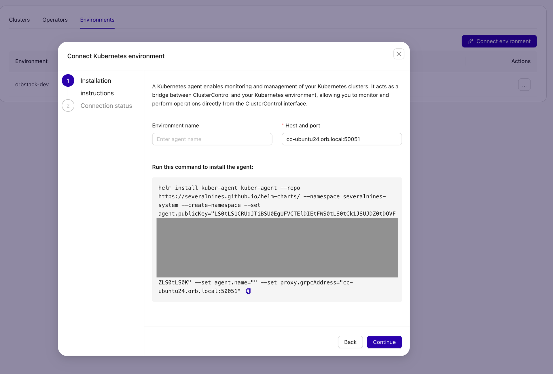 ClusterControl & Kubernetes Connect