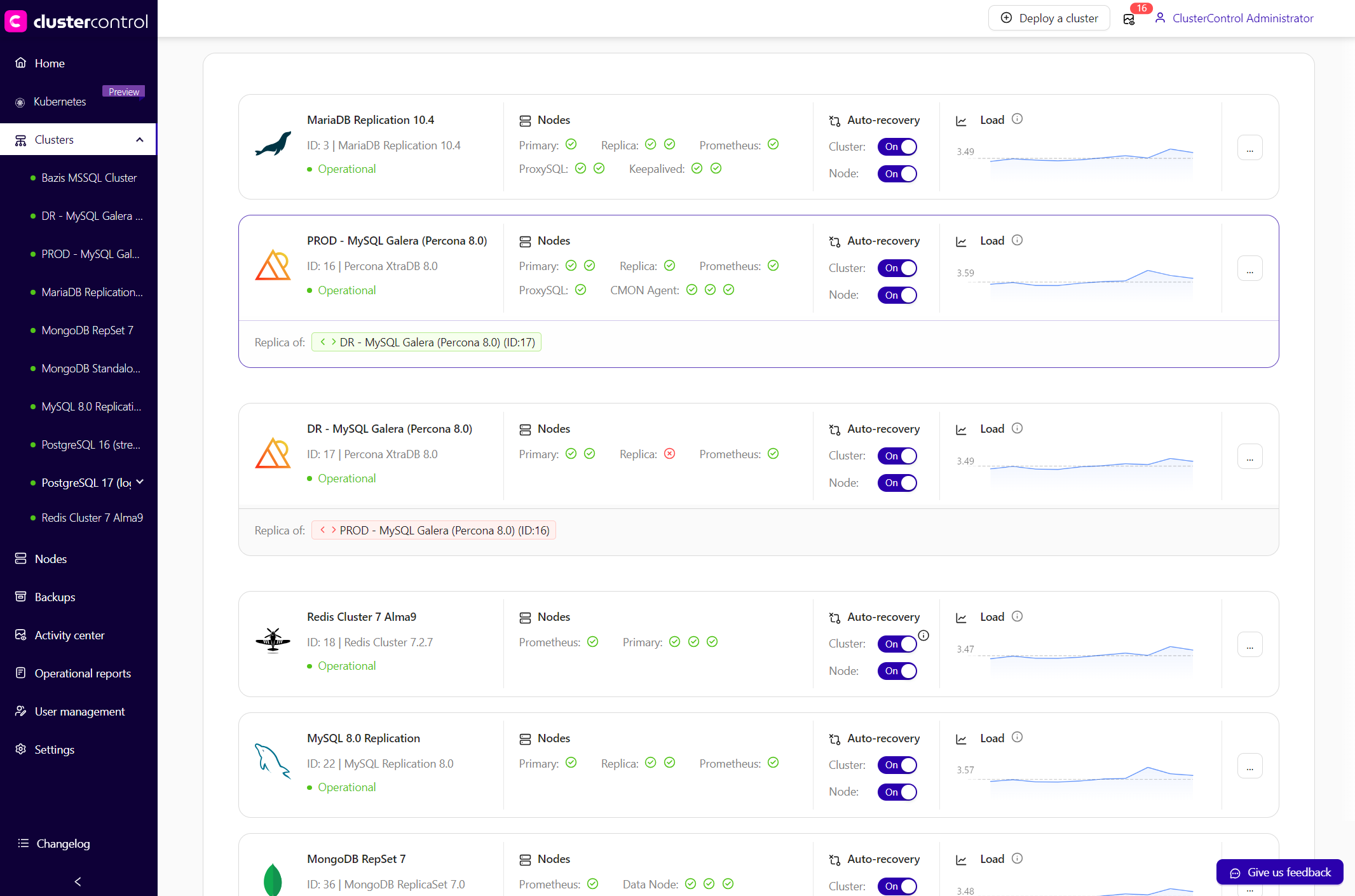 User management v2 - ClusterControl GUI v1