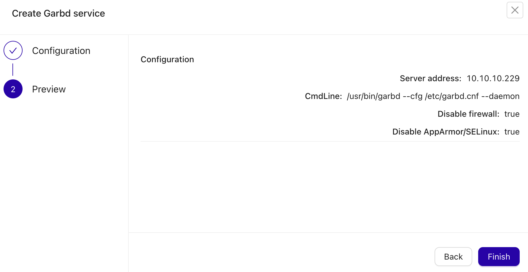 Garbd Deployment Preview