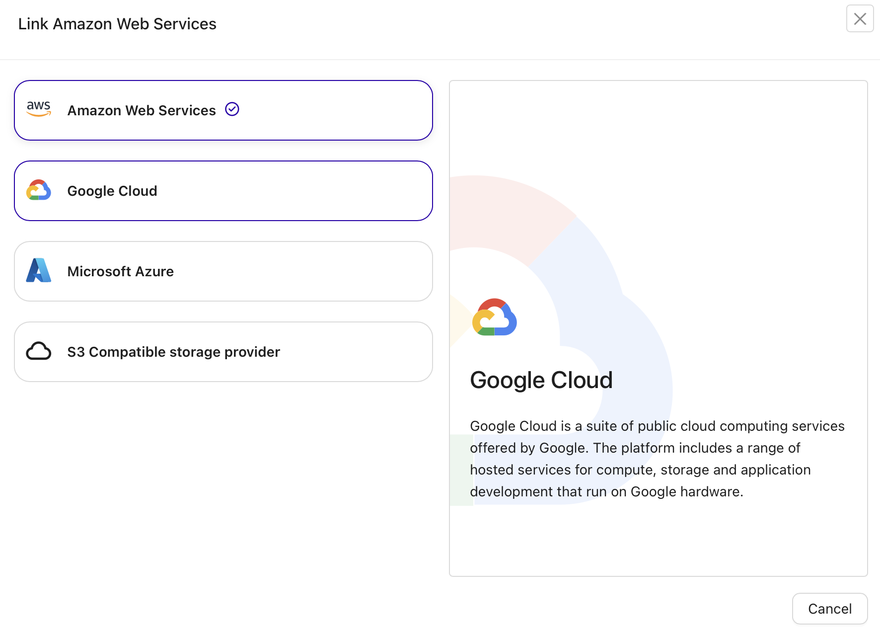List of supported S3 providers