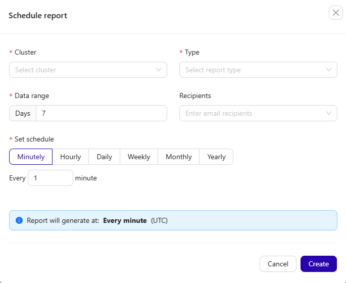 Schedule Backup in ClusterControl UI