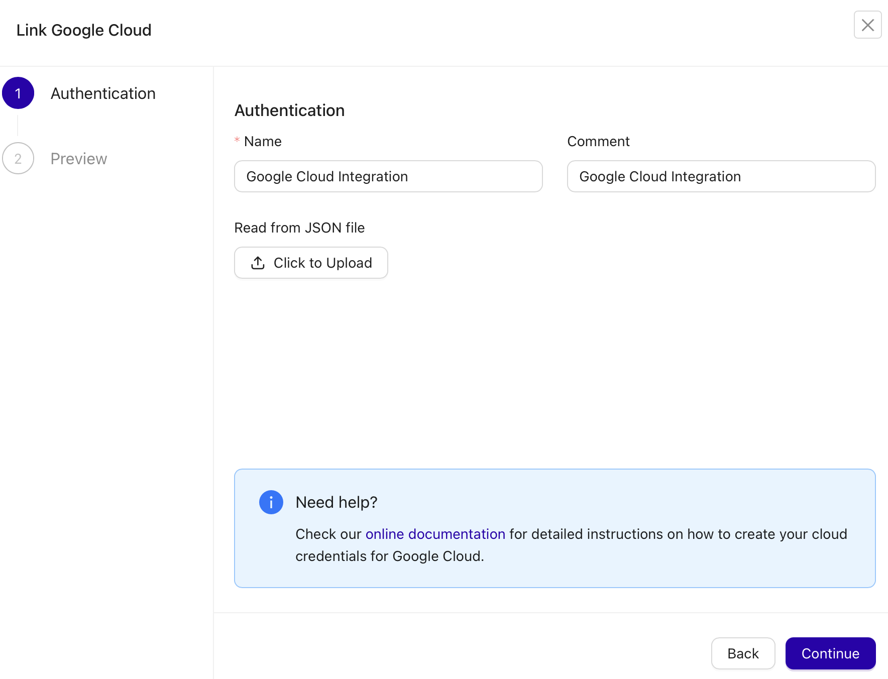 Setting up GCP - Setup