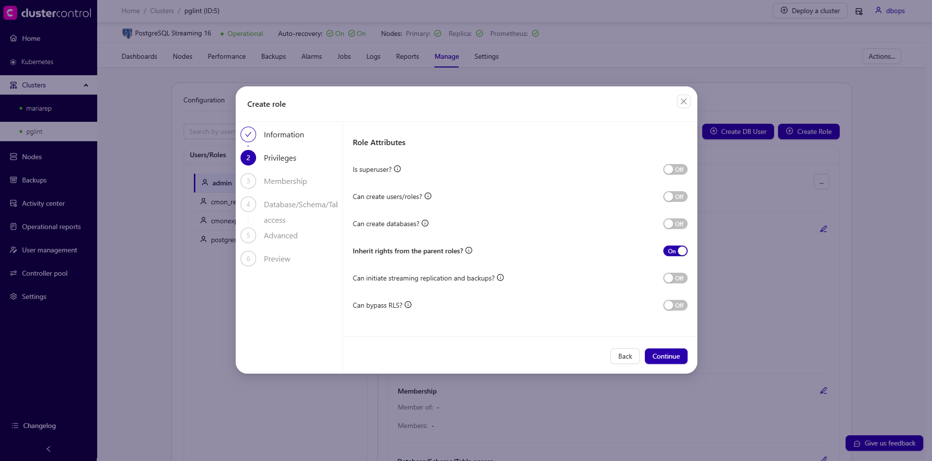 Postgresql User Mananagement V2