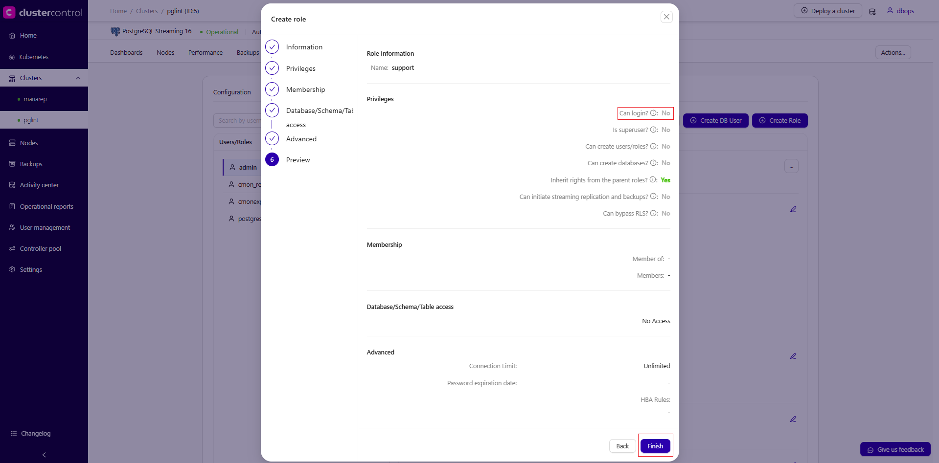 Postgresql User Mananagement V2
