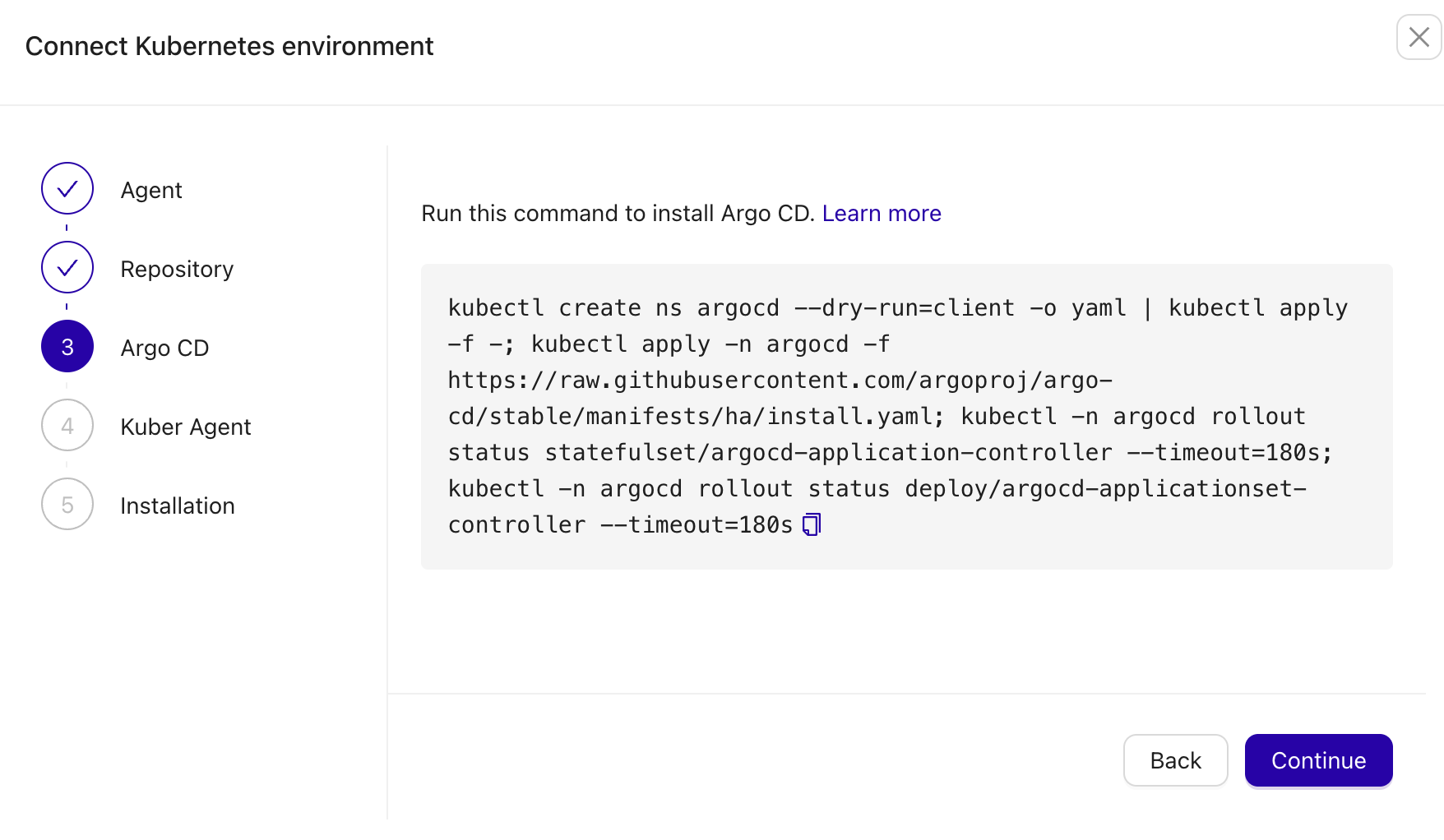 ClusterControl & Kubernetes Argo CD