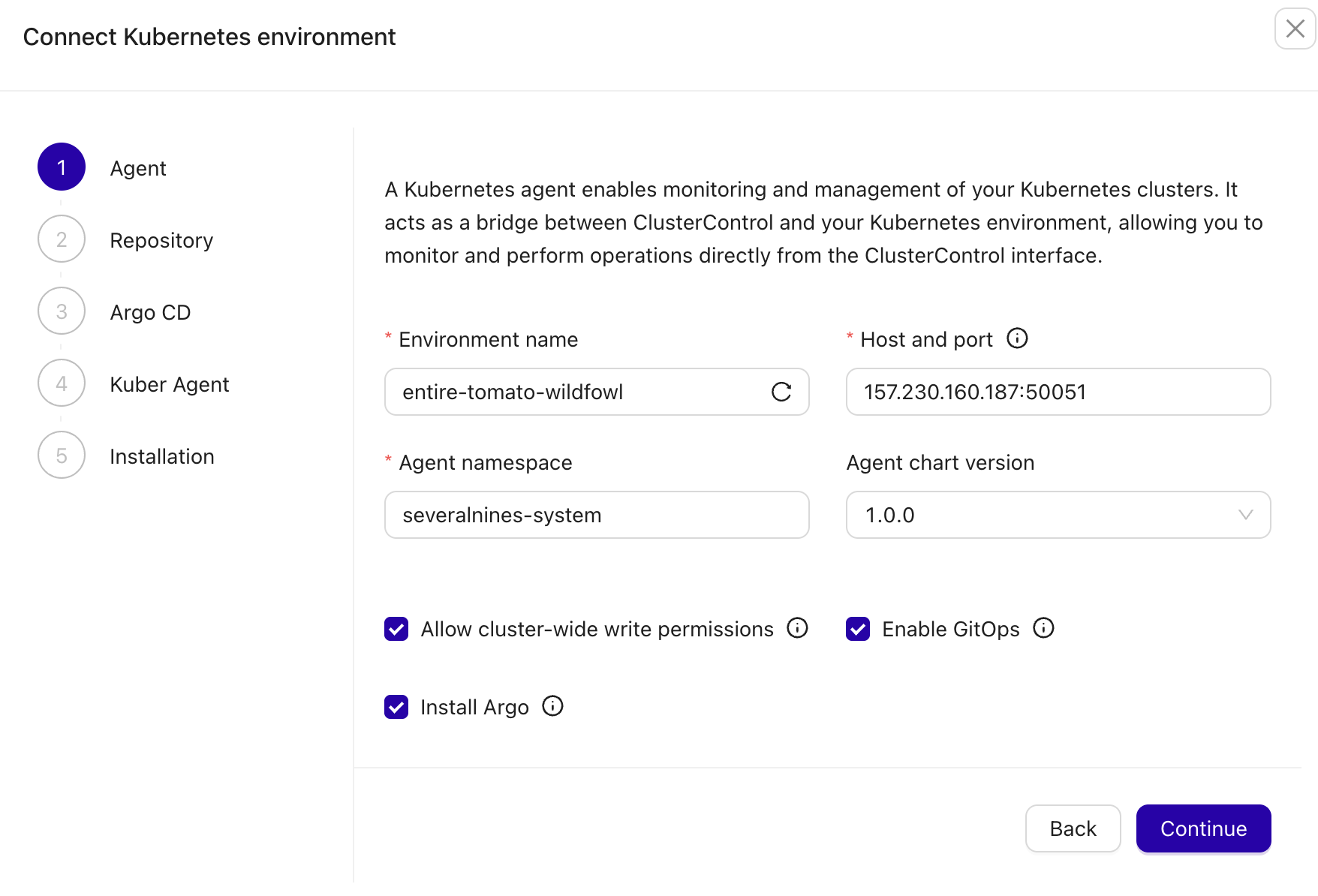 ClusterControl & Kubernetes Connect