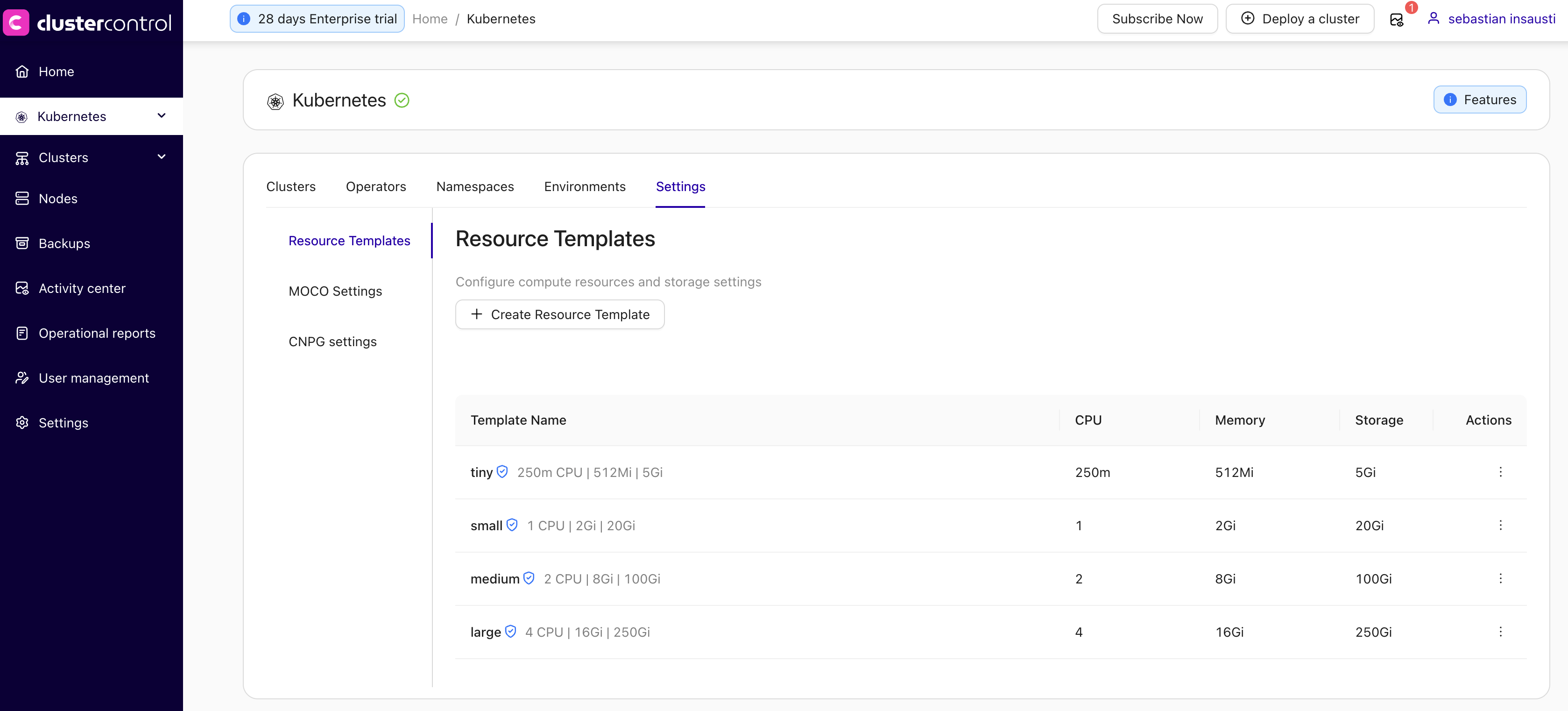 ClusterControl & Kubernetes Details