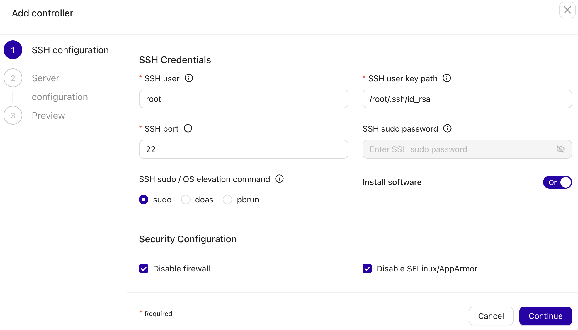 ClusterControl controller pools adding controller